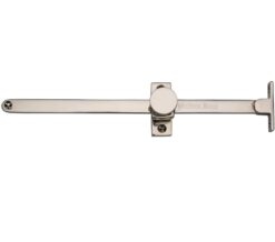 Heritage Brass Sliding Design Casement Stay (10" - 254Mm), Polished Nickel -