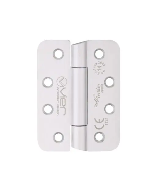 Grade 14 Concealed Bearing Hinge Stainless Steel Radius - Grade 201 - 102 x 76 x 3mm - Hospital Tip