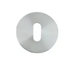 Zoo Hardware Vier Standard Profile Key Escutcheon, Satin Stainless Steel