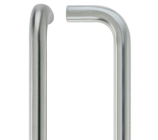 D Pull Handle (19mm OR 21mm Bar Diameter), Satin Stainless Steel