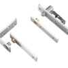 Zoo Hardware Square Pivot Hinge Set, Satin Stainless Steel (Sold In Pairs)