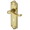 Heritage Brass Buckingham Polished Brass Door Handles (Sold In Pairs)