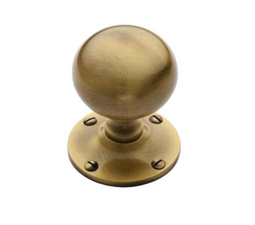 Heritage Brass Westminster Mortice Door Knobs, Antique Brass (Sold In Pairs)