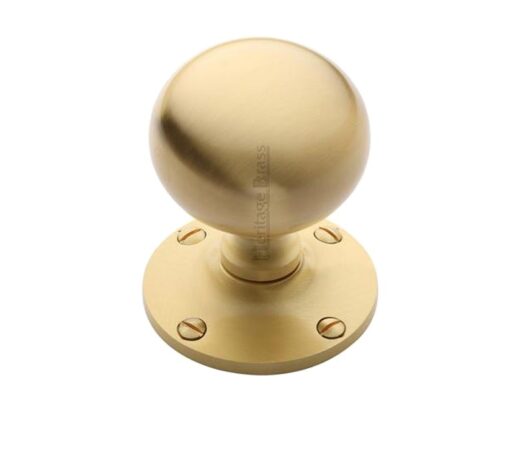 Heritage Brass Westminster Mortice Door Knobs, Satin Brass (Sold In Pairs)