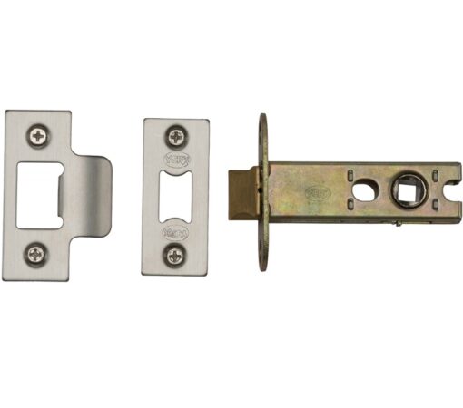 Heritage Brass Heavy Duty 2.5, 3, 4, Or 5 Inch Tubular Latches, Satin Nickel / Satin Chrome -