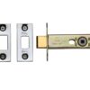 Heritage Brass 3 Or 4 Inch Tubular Bathroom Deadbolts, Polished Chrome / Polished Nickel