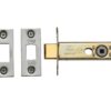 Heritage Brass 3 Or 4 Inch Tubular Bathroom Deadbolts, Satin Nickel / Satin Chrome -