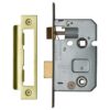 Heritage Brass 2.5 Inch Or 3 Inch Bathroom Locks (Bolt Through), Polished Brass