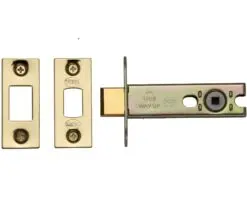 Heritage Brass 3 Or 4 Inch Tubular Bathroom Deadbolts, Polished Brass