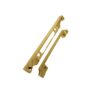 Heritage Brass Rebate Set For 3 Lever Sash Locks Yksl, Polished Brass Finish