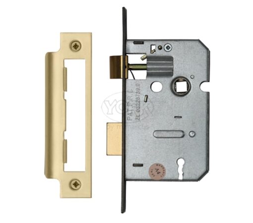 Heritage Brass 3 Lever Sash Locks (Bolt Through), Satin Brass -