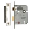 Heritage Brass 3 Lever Sash Locks (Bolt Through), Satin Nickel / Satin Chrome -