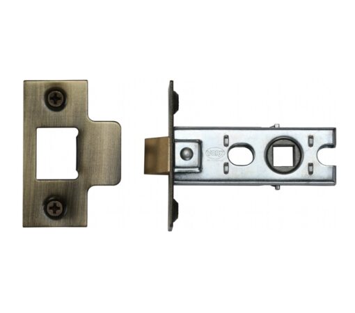 Heritage Brass Standard Duty 2.5 Inch Or 3 Inch Tubular Latches (Bolt Through), Antique Brass