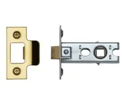 Heritage Brass Standard Duty 2.5 Inch Or 3 Inch Tubular Latches (Bolt Through), Polished Brass