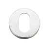 Zoo Hardware Architectural Aluminium Oval Profile Escutcheon, Satin Aluminium