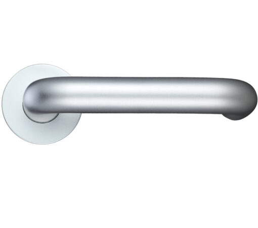 Zoo Hardware Architectural Aluminium Rtd Lever, Satin Aluminium (Sold In Pairs)