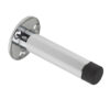 Zoo Hardware Cylinder Door Stop With Rose (76Mm), Polished Chrome