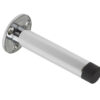 Zoo Hardware Cylinder Door Stop With Rose (90Mm), Polished Chrome