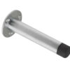 Zoo Hardware Cylinder Door Stop With Rose (90Mm), Satin Chrome