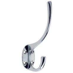 Zoo Hardware Hat & Coat Hook, Polished Chrome