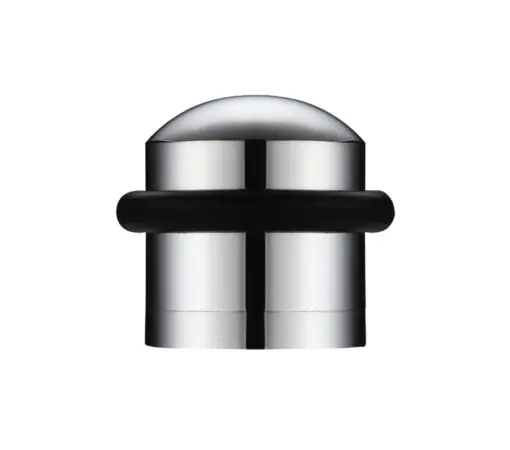 Zoo Hardware Domed Floor Mounted Door Stop, Polished Chrome