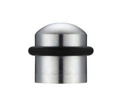 Zoo Hardware Domed Floor Mounted Door Stop, Satin Chrome