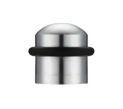 Zoo Hardware Domed Floor Mounted Door Stop, Satin Chrome