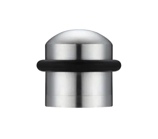 Zoo Hardware Domed Floor Mounted Door Stop, Satin Chrome