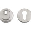 Zoo Hardware Zas Euro Profile Security Escutcheon (52Mm Diameter), Satin Stainless Steel