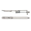 Zoo Hardware Zas Radius Profile Lever Action Flush Bolts (Various Sizes), Satin Stainless Steel