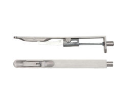 Zoo Hardware Zas Radius Profile Lever Action Flush Bolts (Various Sizes), Satin Stainless Steel