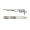 Zoo Hardware Zas Square Profile Lever Action Flush Bolts (Various Sizes), Satin Stainless Steel