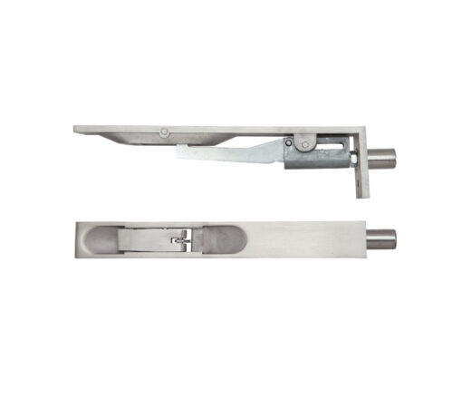 Zoo Hardware Zas Square Profile Lever Action Flush Bolts (Various Sizes), Satin Stainless Steel