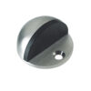 Zoo Hardware Zas Face Fix Floor Mounted Oval Door Stop (45Mm Diameter), Satin Stainless Steel