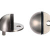 Zoo Hardware Zas Face Fix Floor Mounted Oval Door Stop (40Mm Diameter) Satin Or Polished Stainless Steel