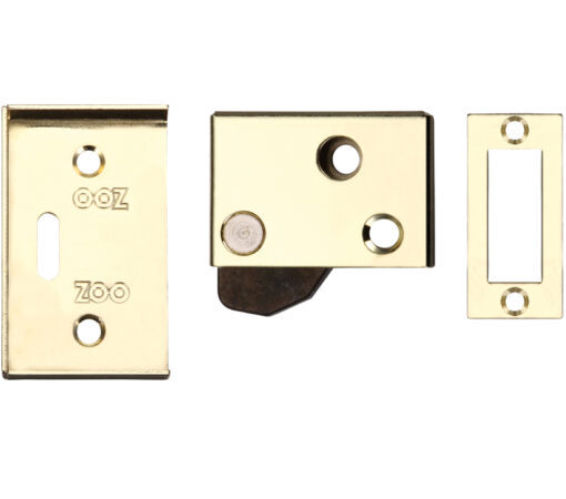 Zoo Hardware Zas Hush Latch (64Mm X 40Mm), Electro Brass