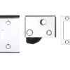 Zoo Hardware Zas Hush Latch (64Mm X 40Mm), Powder Coated White