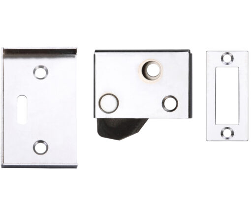 Zoo Hardware Zas Hush Latch (64Mm X 40Mm), Powder Coated White