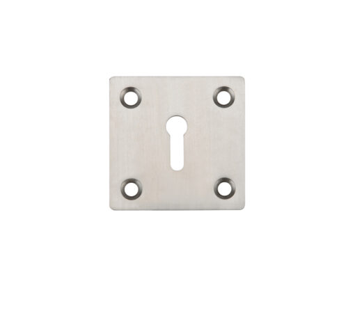 Zoo Hardware Zas Square Standard Profile Escutcheon (50Mm X 50Mm), Satin Stainless Steel