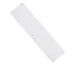 Zoo Hardware Zas Radius Finger Plates (Various Sizes), Polished Stainless Steel