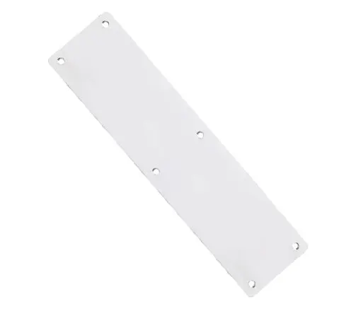 Zoo Hardware Zas Radius Finger Plates (Various Sizes), Polished Stainless Steel