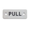 Zoo Hardware Zas Radius Pull Finger Plates (75Mm X 30Mm), Satin Stainless Steel