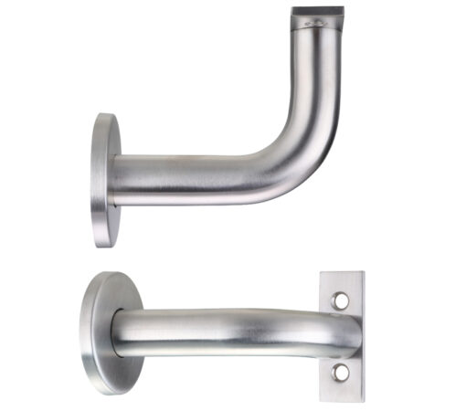 Zoo Hardware Zas Handrail Bracket, Satin Stainless Steel