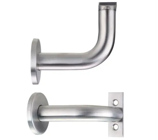 Zoo Hardware Zas Handrail Bracket, Satin Stainless Steel