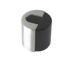 Zoo Hardware Zas Floor Mounted Round Door Stop, Satin Stainless Steel