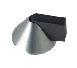 Zoo Hardware Zas Floor Mounted Cone Door Stop, Satin Stainless Steel