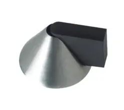 Zoo Hardware Zas Floor Mounted Cone Door Stop, Satin Stainless Steel