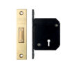 Zoo Hardware British Standard 5 Lever Chubb Retro-Fit Dead Lock (67Mm Or 80Mm), Pvd Stainless Brass