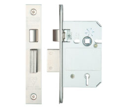 Zoo Hardware British Standard 5 Lever Sash Lock (64Mm Or 76Mm), Satin Stainless Steel