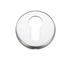 Zoo Hardware Contract Aluminium Euro Profile Escutcheon, Satin Aluminium